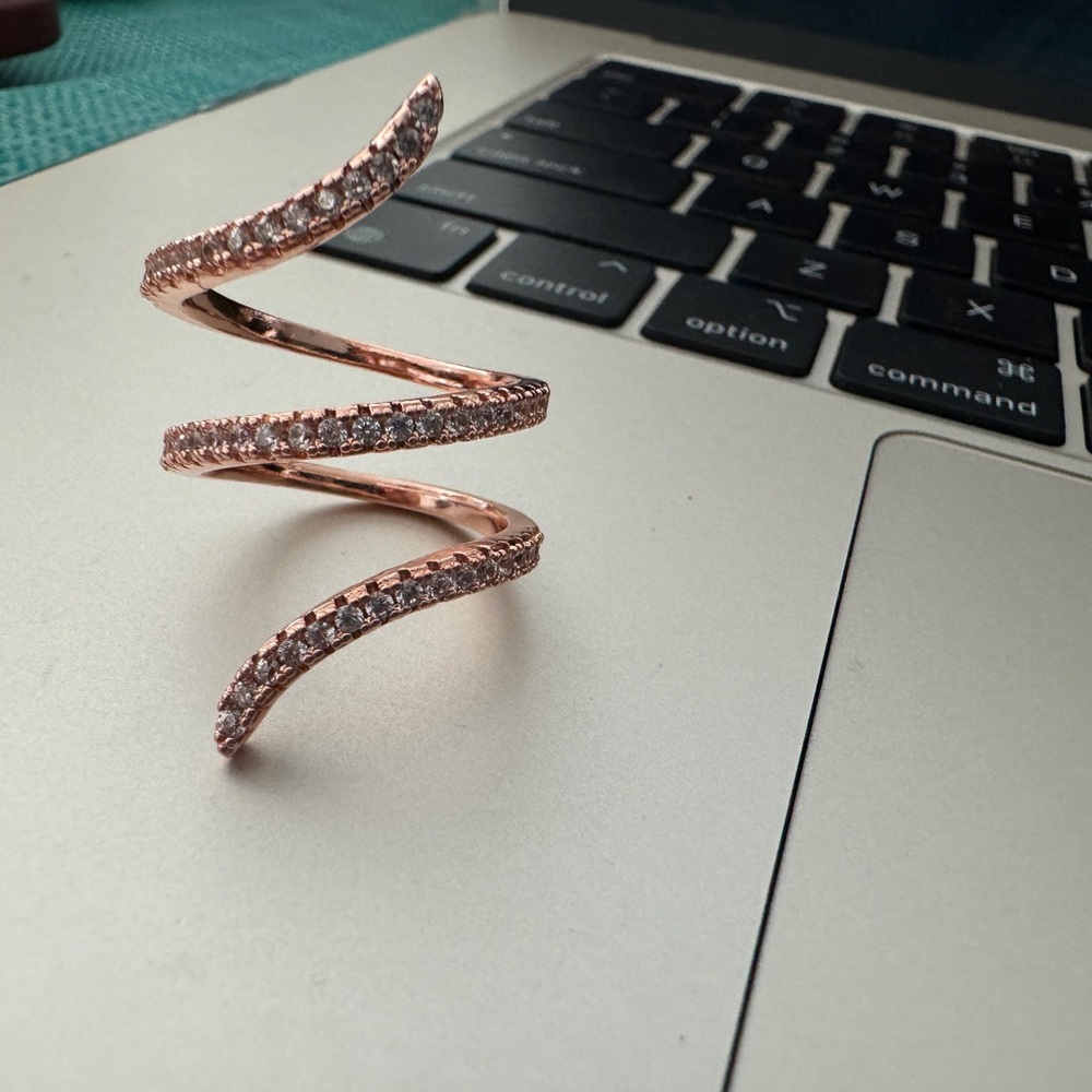 Finger Ring ( rose gold tone)